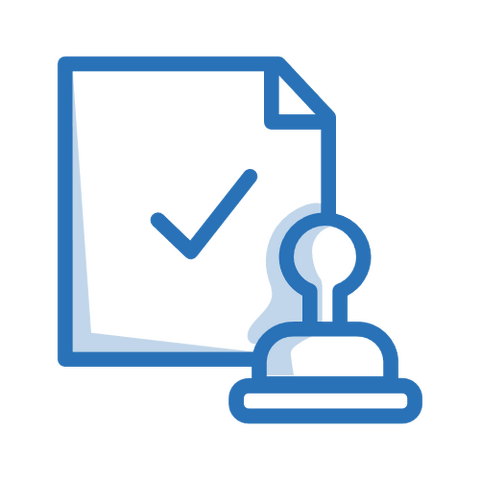 stamped contract icon